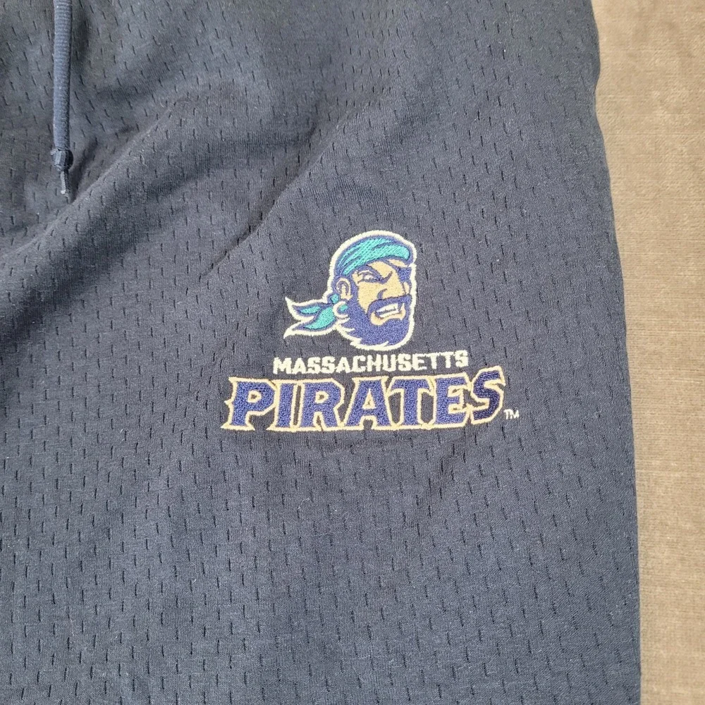 Adidas Mens 3XL Massachusetts Pirates IFL Navy Blue Mesh Training Pants Zip Cuff